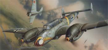 plastic airplane model,model airplane,1/48 Bf110E WWII German Heavy Fighter (Profi-Pack Plastic Kit) (Re-Issue)