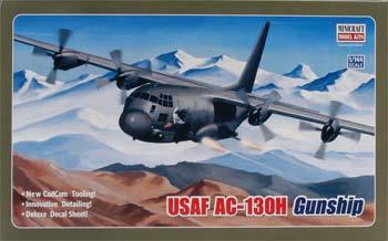 airplane model kits,USAF C130 Hercules Gunship -- Plastic Model Airplane Kit -- 1/144 Scale -- #14537