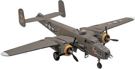 plastic airplane model,model airplane,B25J Mitchell Bomber -- Plastic Model Airplane Kit -- 1/48 Scale -- #855512