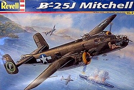 model planes,plastic airplane model,B25J Mitchell Bomber -- Plastic Model Airplane Kit -- 1/48 Scale -- #855512