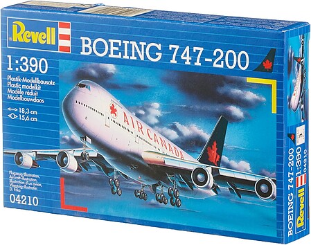 airplane model kits,Boeing 747 -- Plastic Model Airplane Kit -- 1/390 Scale -- #04210
