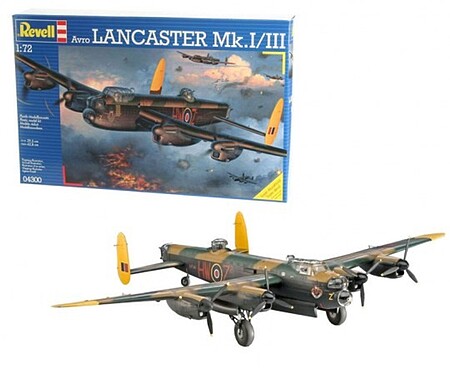 airplane model kits,Avro Lancaster Mk.I/Mk.III RAF -- Plastic Model Airplane Kit -- 1/72 Scale -- #04300